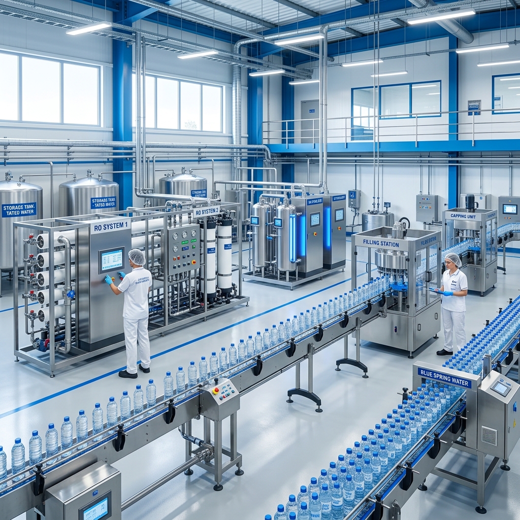 Xưởng sản xuất nước tinh khiết Minh Phương